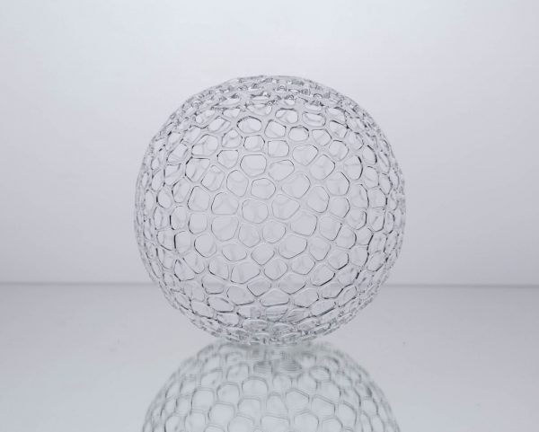 Netzkugel aus Glas mit Haken